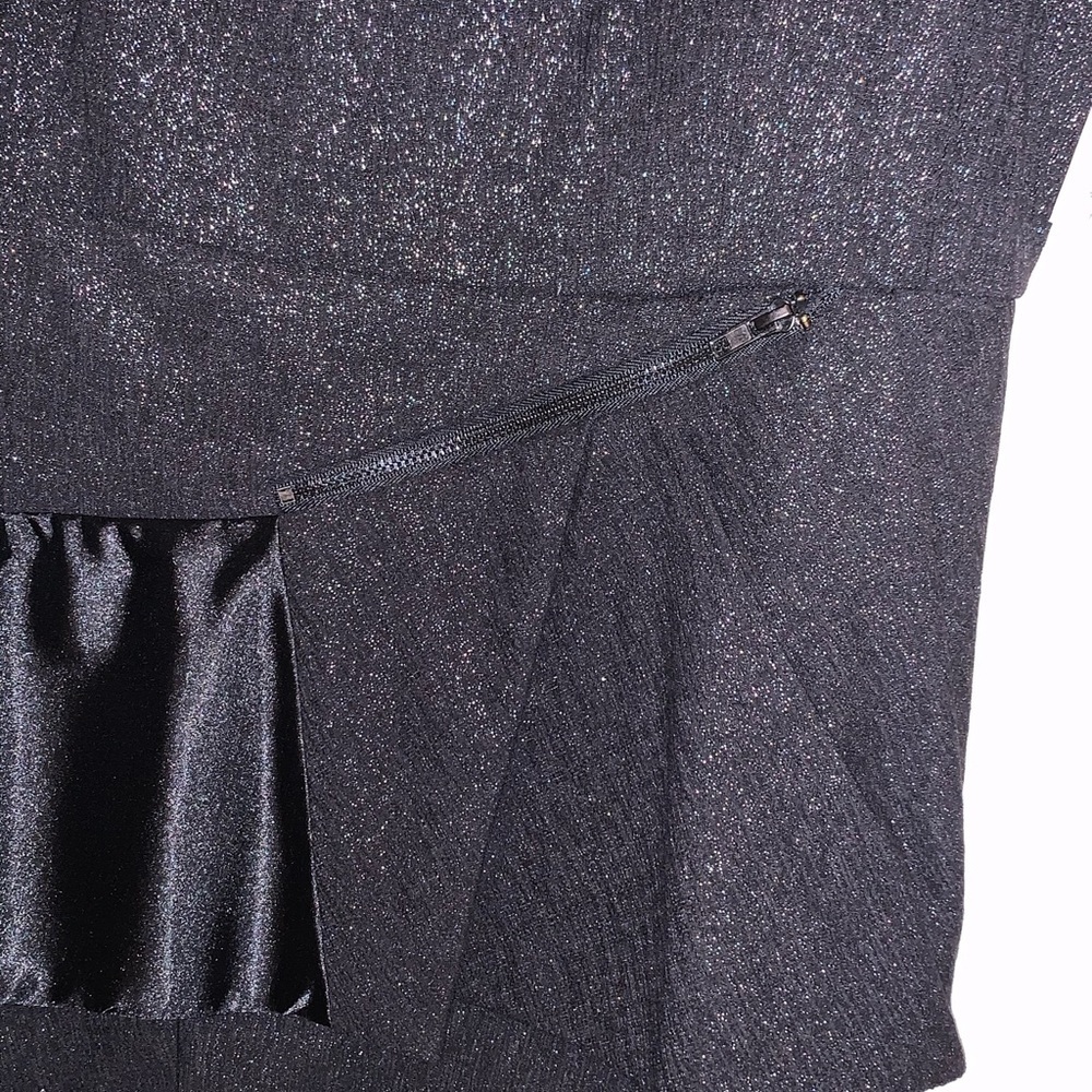 Gianni Bini Charcoal Layered Midi Dress - Picture 3 of 7